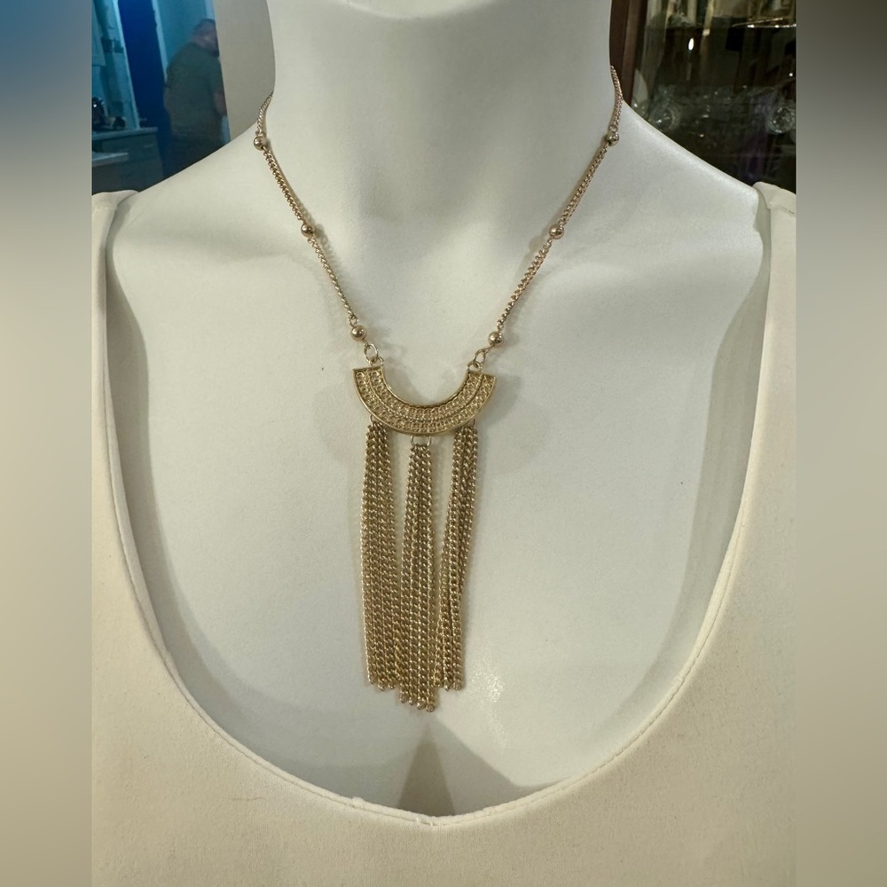 Gold Layered Geometric Necklace